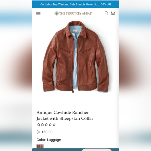 COPY - The Territory Ahead distressed brown leather jacket - Picture 11 of 13